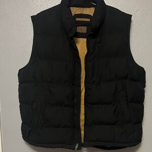 St. John's Bay Black and Tan Puffer Vest